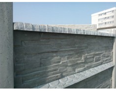 Betonová stříška pro jednostranný plot rovná