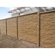 Betonový plot 17 Dekor Plus jednostranný pískový