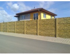 Betonový plot 11 Prima oboustranný pískový